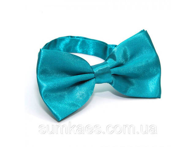 Краватка метелик Gofin однотонний бірюзовий BG-88-32 - Фото 2