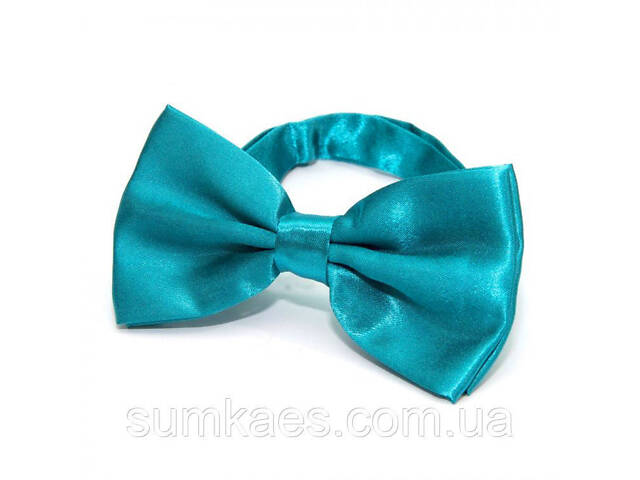 Краватка метелик Gofin однотонний бірюзовий BG-88-32 - Фото 3
