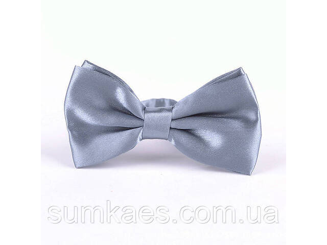 Краватка метелик Gofin сірий однотонний BG-88-30 - Фото 1