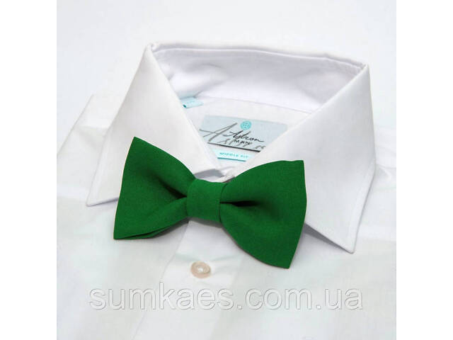 Краватка метелик Gofin світло-зелений однотонний GOF-1532 - Фото 1