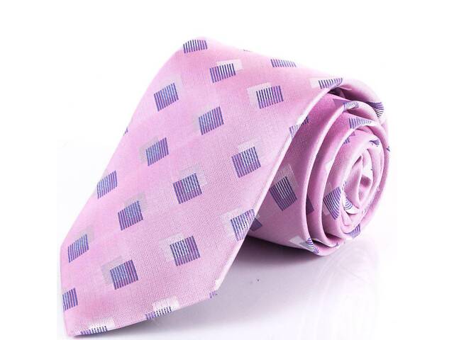 Галстук шелковый розово-фиолетовый стандартный Schönau - 38 - Фото 1