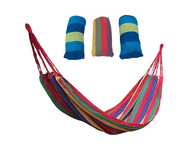 Гамак гавайський підвісний 190х80 без планки Червоний у мішку - Фото 5