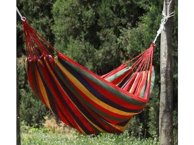 Гамак гавайський підвісний 190х80 без планки Червоний у мішку - Фото 7