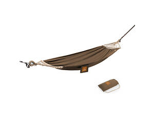Гамак одномісний без перекидання Naturehike NH20DC001, бавовна, коричневий Одномісний туристичний гамак