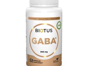 ГАМК (гамма-аминомасляная кислота) GABA Biotus 100 капсул