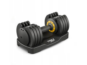 Гантель розбірна регульована Trex Sport 2-11,5кг чорний