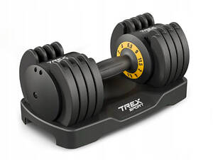 Гантель розбірна регульована Trex Sport 2-11,5кг чорний
