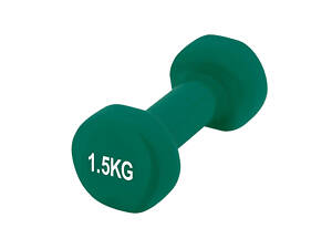 Гантель вінілова PowerPlay 4125 Achilles 1.5 кг. Зелена (1шт.)