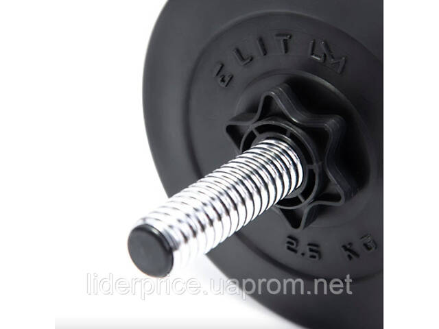 Гантелі Elitum 2х31кг + подовжувач грифа для штанги, Оригінал! - Фото 10
