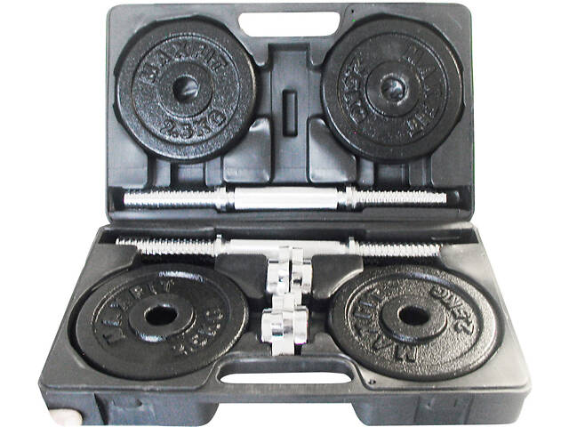 Гантелі збірні Toorx 20 кг з кейсом (VAL-20DGN) - Фото 1