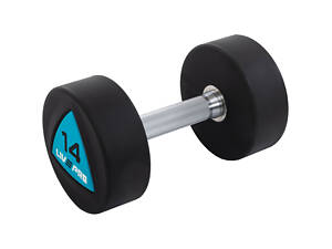 Гантелі цілісні LiveUp LP8002-14 14 кг 2 шт Чорно-сині (LP8002-14)
