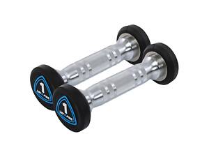 Гантелі цілісні LiveUp LP8075-1 1 кг 2 шт Чорно-сині (LP8075-1)