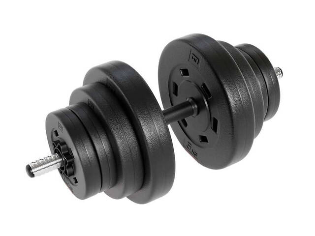 Гантеля композитна Hop-Sport 20кг PRO з рукавичками - Фото 1