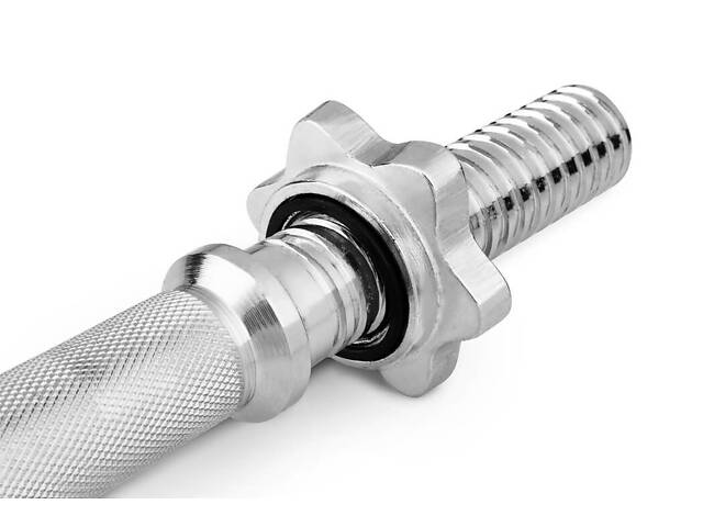 Гантеля металлическая Hop-Sport New 30кг с перчатками. - Фото 3