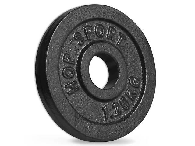 Гантеля металлическая Hop-Sport New 30кг с перчатками. - Фото 4