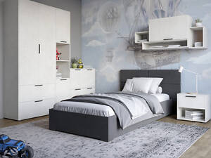 Комплект в спальню LION Краш Бетон style из 6 элементов (LION-044193)