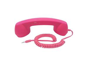Гарнитура-трубка RESTEQ — розовая ретро-трубка для смартфона, телефонная гарнитура с разъемом 3.5 мм