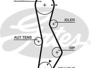 Gates 5579 XS. Ремень ГРМ