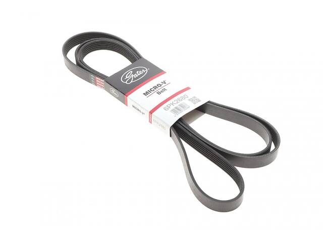 GATES 6PK2680 Ремінь генератора Audi A6 S6/RS6 quattro 99-05/A8 3.7/4.2/S8 quattro 94-02 (6PK2680) - Фото 3