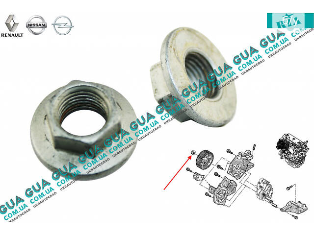 Гайка крепления шестерни ТНВД M14X150 ( 1 шт. ) 7703033141 Nissan / НИССАН INTERSTAR 1998-2010 / ИНТЭРСТАР 98-10, Nissa