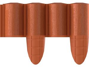 Газонна огорожа Cellfast 4 ECO, 10 секцій по 240 мм, 2.4м, цегляний (34-033)