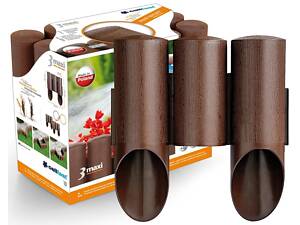 Газонна огорожа Cellfast MAXI, 3 елементи, 2.1м, коричневий (34-011)