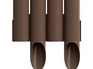 Газонное ограждение 4 элемента Standard коричневое 2,3м Cellfast