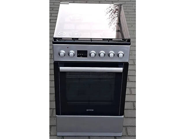 Газовая плита с электрической духовкой б/у Gorenje GKS5C70HXF состояние новой. - Фото 1