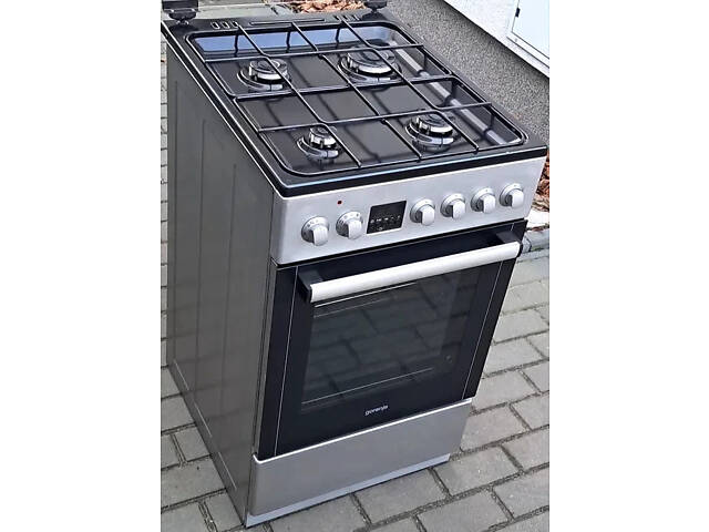 Газовая плита с электрической духовкой б/у Gorenje GKS5C70HXF состояние новой. - Фото 3