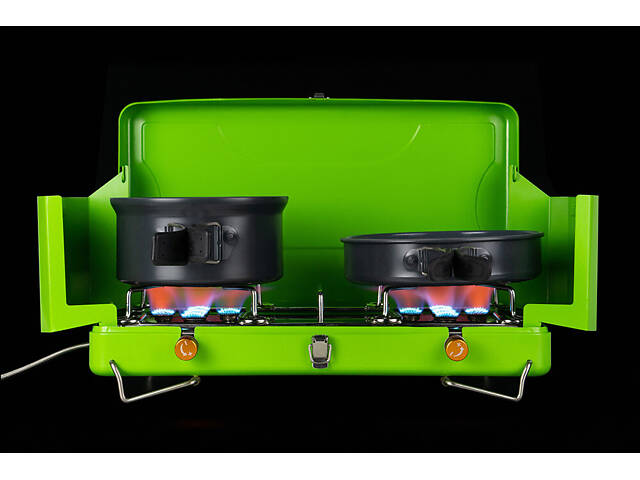 Газовая плита BRS-81 для приготовления пищи (Зеленая) - Фото 3