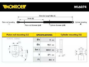 Газовая пружина на Megane