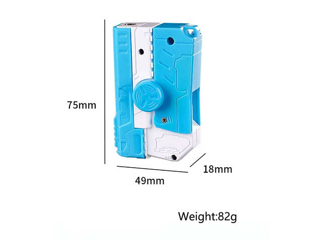 Газова запальничка спінер із турбо полум'ям у формі пістолета No2250 - Фото 4