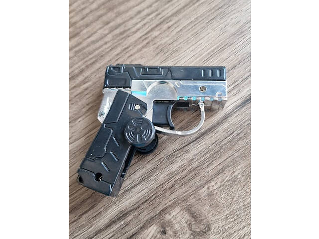 Газова запальничка спінер із турбо полум'ям у формі пістолета No2250 - Фото 5