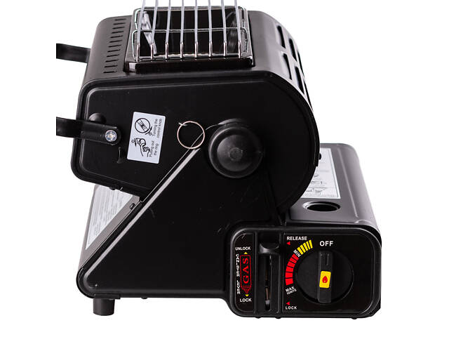 Газовий обігрівач 1300 Вт портативний туристичний 30×28 см економічний конвектор - Фото 4