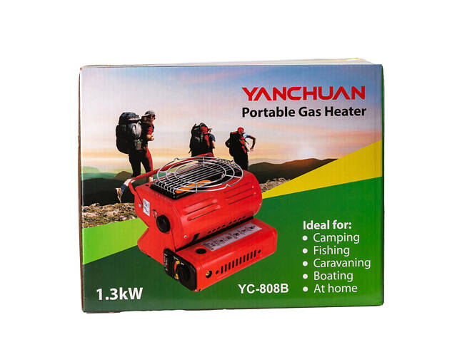 Газовий обігрівач 1300 Вт портативний туристичний 30×28 см економічний конвектор - Фото 7