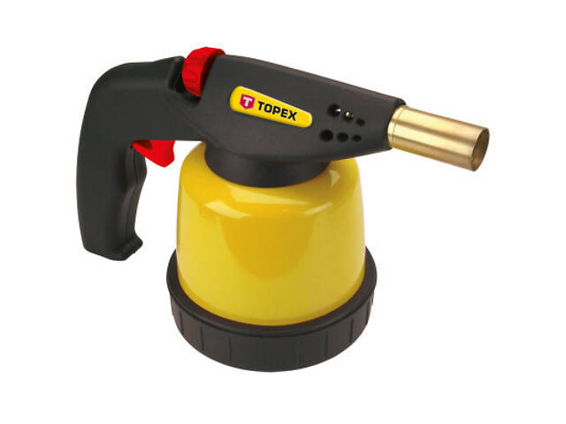 Газовий паяльник Topex з п'єзопідпалом, 20 мл, картридж 190 г (44E141) - Фото 1