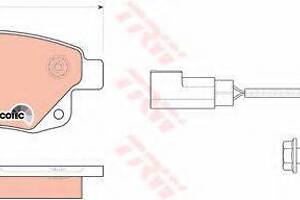 GDB1725 TRW - Гальмівні колодки до дисків TRW GDB1725 на FORD TRANSIT автобус