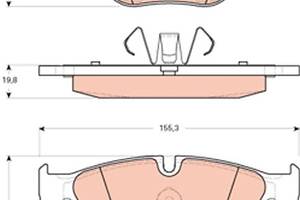 GDB1729 TRW - Гальмівні колодки до дисків