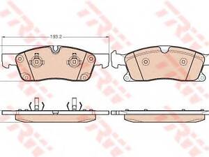 GDB1946 TRW - Гальмівні колодки до дисків TRW GDB1946 на MERCEDES-BENZ M-CLASS (W166)