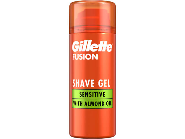 Гель для гоління Gillette Fusion Для чутливої шкіри 75 мл (7702018464876) - Фото 1