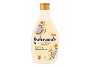 Гель для душу Johnson&apos;s Vita-Rich Релаксний з йогуртом, кокосом і екстрактом персика 400 мл (3574661385716)