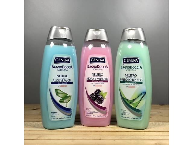 Гель для душу та ванни Genera з Білимі Мускусом - 1 л. - Фото 2