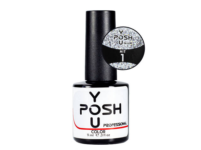 Гель-лак для ногтей светоотражающий YouPOSH De Luxe Hit 9 мл № 1 Серебристый