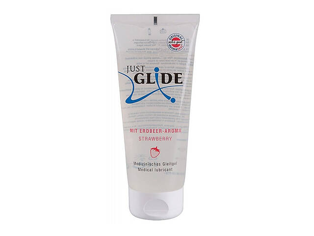 Гель-лубрикант Just Glide 'Strawberry' ( 200 ml ) - Фото NaN