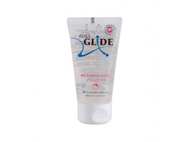 Гель-лубрикант Just Glide 'Strawberry' ( 200 ml ) - Фото 3