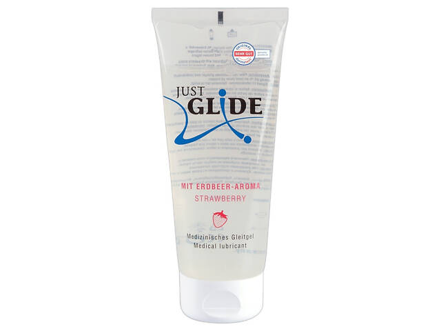 Гель-лубрикант Just Glide 'Strawberry' ( 200 ml ) - Фото 4