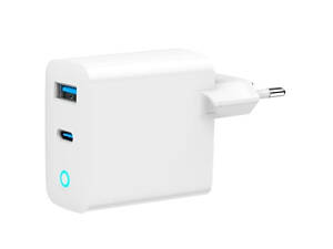 Gembird TA-UC-PDQC65L-W-01 (USB Type A + USB Type C) Мережевий зарядний пристрій