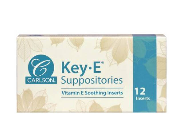 Геморрой, свечи с витамином Е, Key•E Suppositories, Carlson, 12 шт. - Фото 1 Геморрой, свечи с витамином Е, Key•E Suppositories, Carlson, 12 шт. - Фото 1