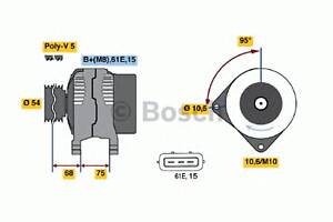 Генератор для моделей: BMW (5-Series, 5-Series, X5), LAND ROVER (RANGE-ROVER), OPEL (OMEGA, OMEGA), VAUXHALL (OMEGA, OMEG)