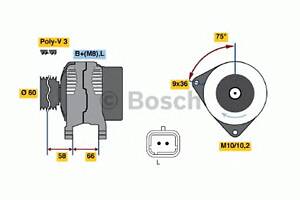 Генератор для моделей: NISSAN (KUBISTAR, KUBISTAR), PEUGEOT (206), RENAULT (TWINGO,KANGOO,CLIO,KANGOO,TWINGO,CLIO,THAL